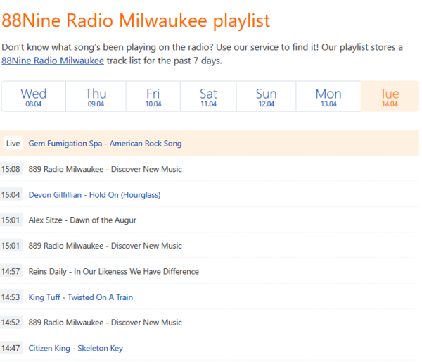 88.9 playlist